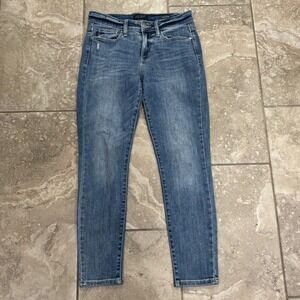 Judy Blue Skinny Fit Distressed Medium Wash Jeans Womens Size 7/28 JB82254LT